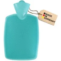 Hugo Frosch Wärmflasche ohne Bezug 1,8 l Klassik - Halblamelle, Made in Germany - Mint