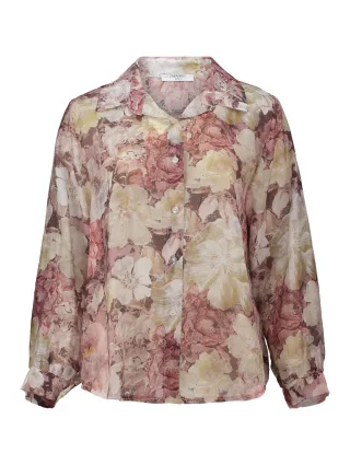 Zabaione - Blouse Ca44llie coffee - Gr. - S