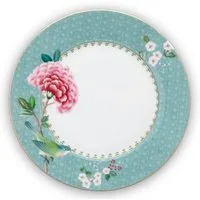 PiP Studio Frühstücksteller Blushing Birds Frühstücksteller blue 21 cm, Plate Blushing Birds Blue 21cm