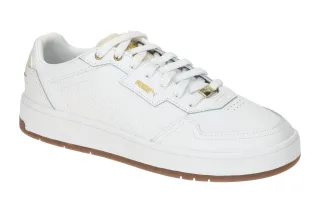 Puma 395019 05 COURT CLASSIC LUX Herren Sneaker Wei? Gold - Echtleder & Soft ...