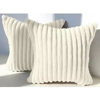 Amilian Kissenbezüge 2er Set - Dekokissenbezug - Kissenhüllen - Zierkissenbezüge, (2 Stück), (40x40 cm) Kissenbezug für Sofa, Dekokissen, Kissen, Zierkissen
