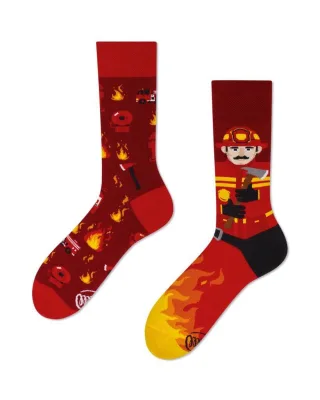 many mornings - Socken FIREMAN rot - Gr. - 46