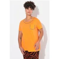 MIAMODA T-Shirt T-Shirt bequeme Passform Zierketten