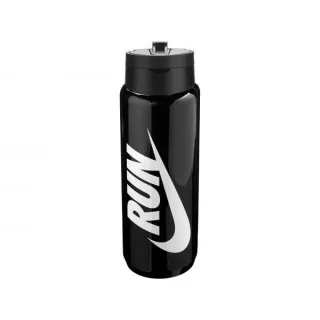 Nike - "TR Renew Recharge" Wasserflasche, 680ml (Grafisch Schwarz/Weiß)