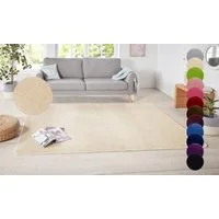 HANSE Home Teppich Shashi, rechteckig, Höhe: 8,5 mm, Kurzflor, Unifarben, Läufer, weich, Esszimmer, Kinderzimmer, Flur