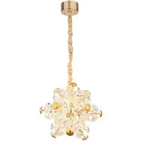 GLOBO LIGHTING LED Pendelleuchte FLORIELLA, LED fest integriert, Warmweiß, Hängelampe/Hängeleuchte/Wohnzimmer/Esstisch/elegant