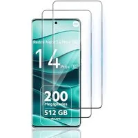 SmartUP Displayschutzglas für Xiaomi Redmi Note 14 Pro Plus 5G Panzerfolie Display Schutz Full für Für Xiaomi Redmi Note 14 Pro Plus 5G, kompletter Rundumschutz