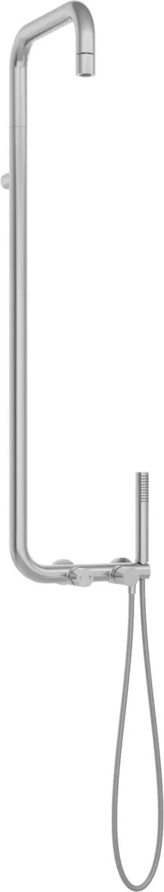 Neuesbad Serie 600 Hexa Duschsystem, edelstahl gebürstet NB1DENHS_F4XM1
