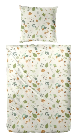Primera Bettwäsche "Biber-Bettwäsche Branches" 2 Stk. mit floralen Motiven