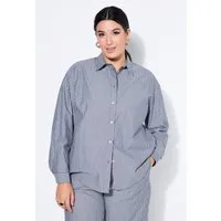 Studio Untold Hemdbluse Streifenhemd Oversize Shape Patch