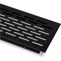 SO-TECH® Lüftungsgitter Lochung oval / schwarz eloxiert / 250 - 900 mm (1 St), aus Aluminium