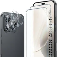 MSM Displayschutzglas 2X Schutzglas (Display + Kamera) für Honor 400 Lite Panzerfolie 9H