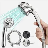 Euroshowers GmbH Handbrause Euroshowers Duschset Duschpaket Deltaspray Chrom 150 cm, (3-tlg)