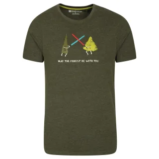 Mountain Warehouse - "May The Forest Be With You" T-Shirt für Herren (Khakigrün)