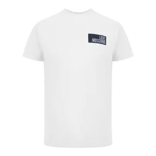Moschino Box Logo Weißes T-shirt