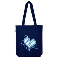 Youth Designz Tragetasche Bayern Love Liebe Jutebeutel Tasche Lange Henkel, mit trendigem Frontprint
