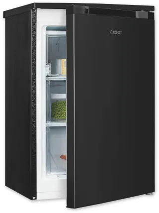 exquisit Gefrierschrank "GS81-040B inoxlook-az" 85 cm hoch 54,5 cm breit