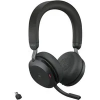 Jabra Evolve2 75 Kopfhörer (Active Noise Cancelling (ANC), Rauschunterdrückung, Sprachsteuerung, Stummschaltung, Alexa)