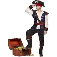 Boland Piraten-Kostüm Karibikpirat - Karneval Faschingskostüm Kinder, Detailliertes Piratenkostüm mit Hut, Oberteil, Hose und Gürtel