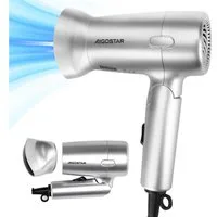 Aigostar Reisehaartrockner Aigostar Haartrockner mit klappbarem Griff, tragbar, Sicherheitsschutz, 1200,00 W, 2 Geschwindigkeits- und Wärmeeinstellungen