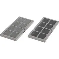 Aktiv-Kohlefilterset MIZ 7800 silber/schwarz, 2 Stück