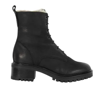 Dune London - Springerstiefel für Damen, Leder, Blockabsatz (Schwarz)