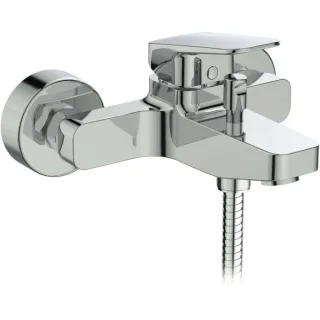Ideal Standard CeraPlan Wannenarmatur BD258AA Aufputz, mit Handbrause-Set, verchromt