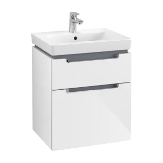 Villeroy & Boch Subway 2.0 WaschtischUnterschrank A90810DH, 53,7 x 59 x 42,3 cm, Glossy White