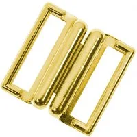 maDDma BH-Träger-Clips 2 Bikini-Verschlüsse Bikini BH Verschluss, Metall, gold