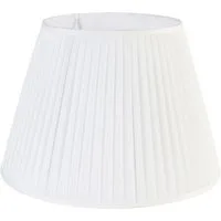 Qazqa Lampenschirm Plisse, QAZQA Lampenschirm, Crème, Textil, Retro