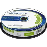Mediarange DVD-Rohling 10 Mediarange Rohlinge DVD-R 4,7GB 16x Spindel