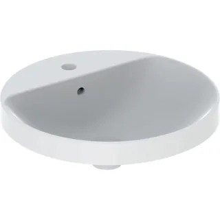 Geberit VariForm Einbauwaschtisch, rund m.Hahnlochbank, d:48cm, mit Überlauf, KeraTect, 500705002 500705002