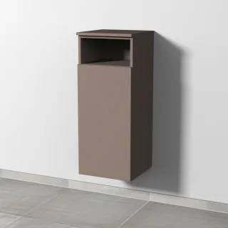 Sanipa 3way Mittelschrank mit 1 Tür und 1 offenem Fach, Taupe-Matt, SP1321T SP1321T