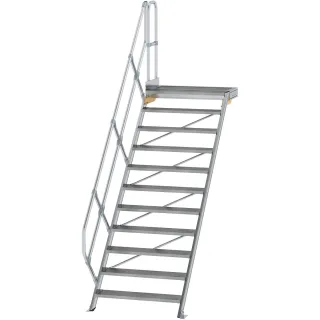 Munk Treppe mit Plattform 45° Stufenbreite 1000 mm - 600471