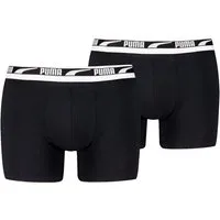 PUMA Boxershorts PUMA MEN EVERYDAY MULTI LOGO BOXERS 2P (2er Pack) Komfortabler Logobund