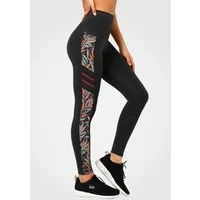Yvette Leggings Printed Damen Sporthose mit Tache Blickdicht high waist 314C06