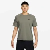 Nike Funktionsshirt M NK DF FLEX SS TOP mit Reißverschluss, normale Länge, gerader Abschluss