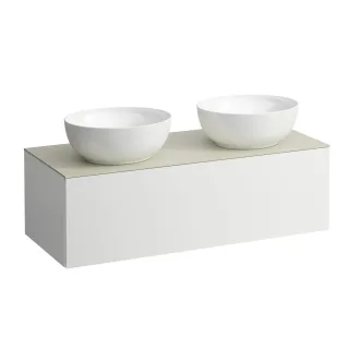 LAUFEN Waschtischunterschrank und Waschtischplatte ALESSI 500x1200x370  H4313180979991