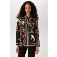 Aniston SELECTED Hemdbluse mit auffälligen, künstlerischen Animal-Print - NEUE KOLLEKTION