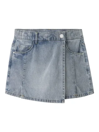 NAME IT - NKFALMA DNM SKORT 2228-OV F Medium Blue Denim - Gr. - 158