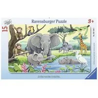Ravensburger Puzzle Kinderpuzzle 15 Teile - Tiere Afrikas, Puzzleteile