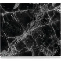 Zeller Present Herdblende-/Abdeckplatte Marmor, (1 tlg), Silikonfüßen