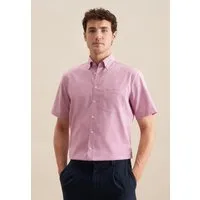seidensticker Businesshemd Regular Regular 1/2 Button-Down-Kragen Struktur