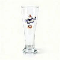 SAHM Bierglas Erdinger Urweiße 0,5l Weizenglas mit Logo–stilvoller Weißbiergenuss, 1-tlg., Perfekte Schaumbildung & Aromafaltung