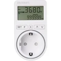 VOLTCRAFT Energiekostenmessgerät Energiekostenmessgerät VC-8235895, Kostenprognose, Alarmfunktion, Stromtarif einstellbar