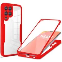 Tec-Expert Handyhülle 360 Grad Hülle für Samsung Galaxy A12 6.5 Zoll, 6.5, Rundum Schutz Cover Case Hülle robust