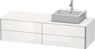 Duravit XSquare Konsolenwaschtischunterbau wandhängend Weiß Hochglanz 1600x548x400 mm - XS4914R2222 XS4914R2222