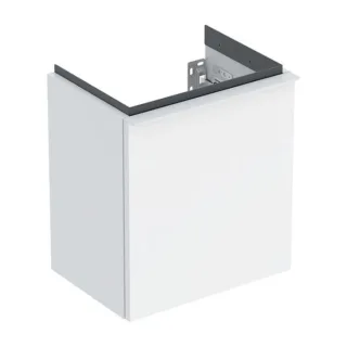 Geberit iCon Handwaschbecken-Unterschrank 502301011 37x41,5x27,9cm, 1 Tür, Anschlag links, weiß hochglänzend, Griff weiß matt