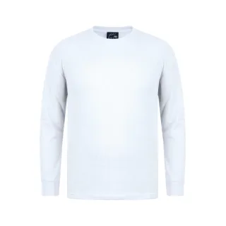 Fabric - T-Shirt für Herren, Langärmlig (Weiß)