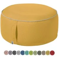 heimtexland Sitzkissen Outdoor Pouf Bodenkissen Garten Lounge Deko Hocker, schmutz-/wasserabweisend I UV-beständig I waschbar